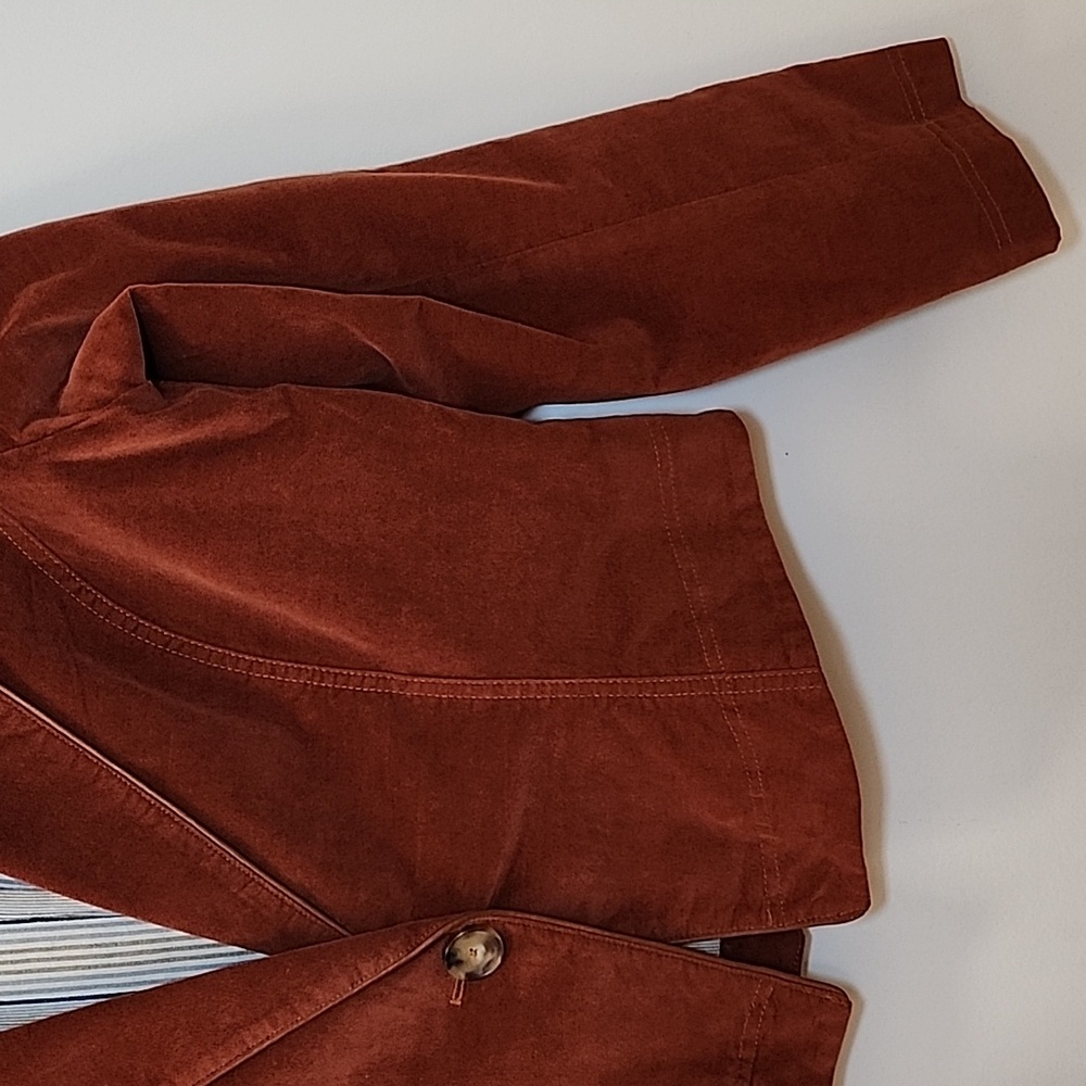 Peruvian Connection Hidalgo Velveteen Jacket Whiskey Size 8 - Picture 7 of 16